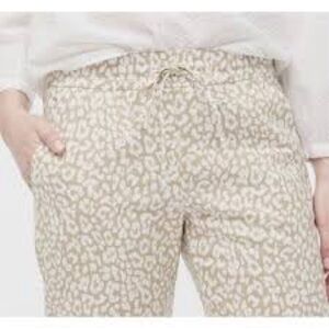 J. Crew Tan and White Patterned Pants